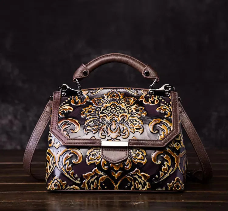 Mala Flap Aurora Vintage – Em Couro Genuíno Premium