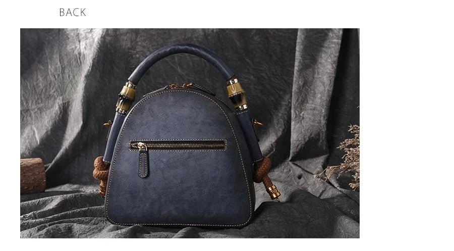 Mala Shell Oriental Mei Vintage – Em Couro Genuíno Premium