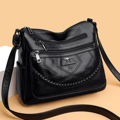 "Vera Soft" Bag - Luxurious Vegan Leather Women's Multi-Pocket Handbag