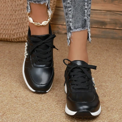 Heart Pearl - Super Elegant and Comfortable Platform Sneakers