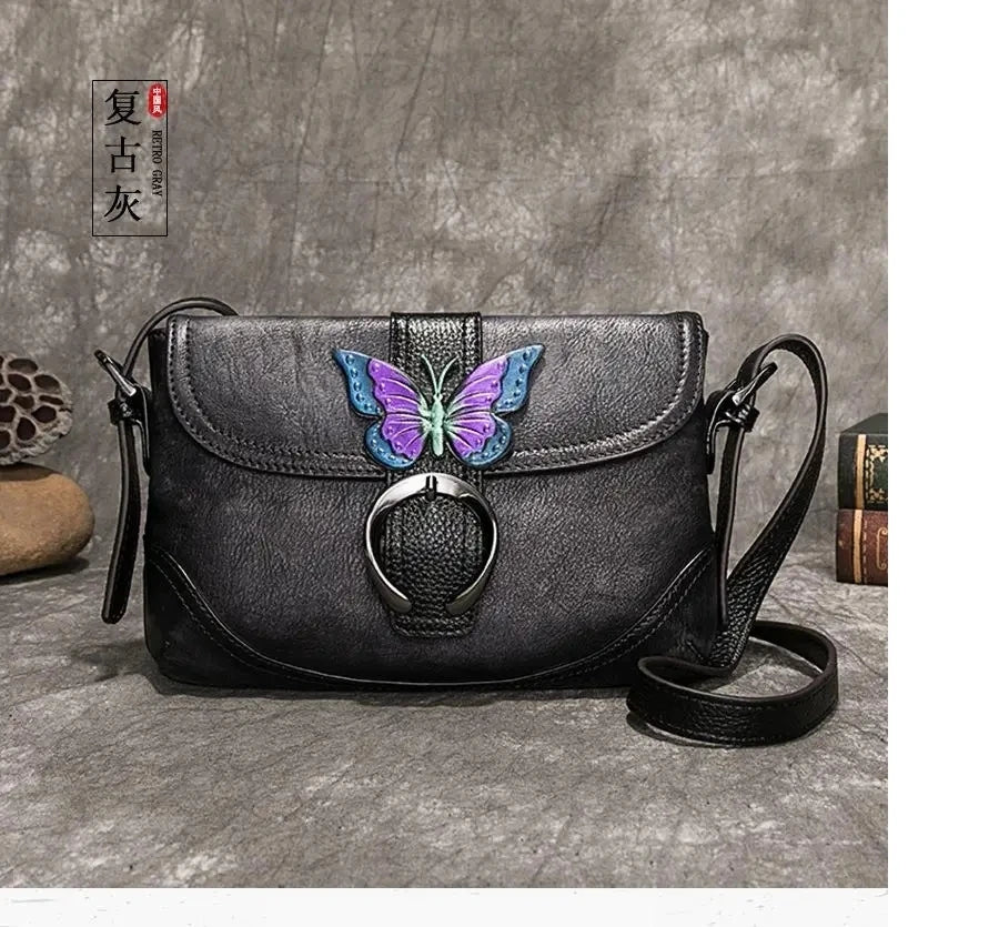 Mala Artística Sofia Vintage – Em Couro Genuíno Premium