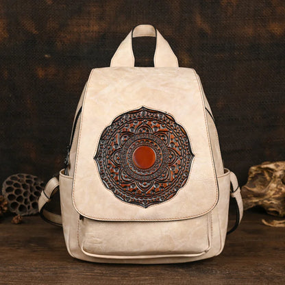 Mochila Geométrica Laura Vintage – Design Elegante de Alta Qualidade