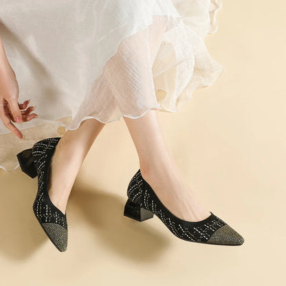 Zarah - Very Elegant and Comfortable Block Heel Shoe