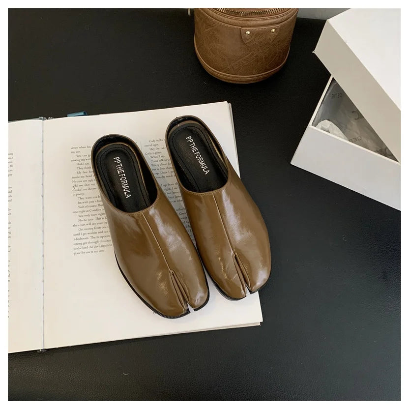 Mules Tabi Confortáveis – Design Japonês Moderno