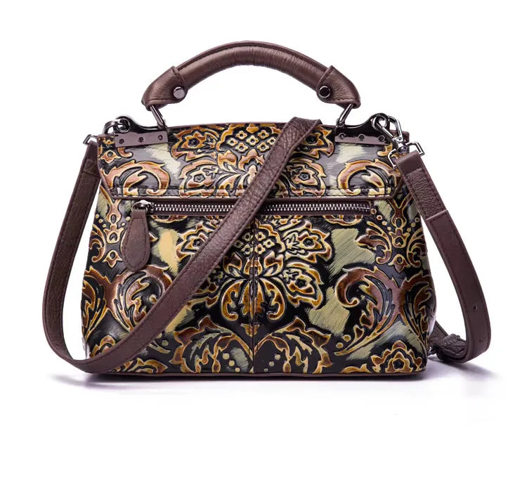 Mala Flap Aurora Vintage – Em Couro Genuíno Premium