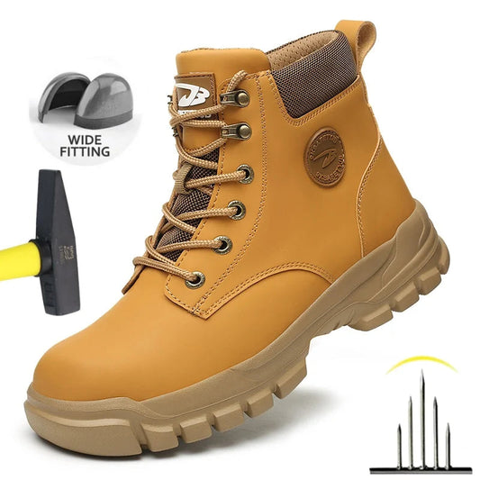 IronShield Pro – Botas de Segurança Impermeáveis com Biqueira de Aço