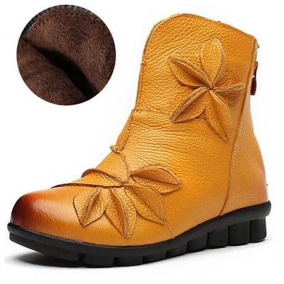 Arouca Flower Boot - Genuine Leather