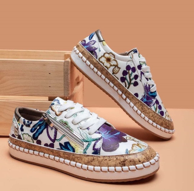 Women's Super Comfortable Sneakers - Tropical