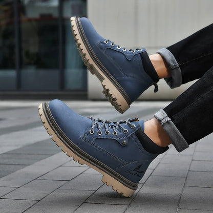 Lusitanna Cesar Boot - Bota Masculina Retro em Couro Split Leather