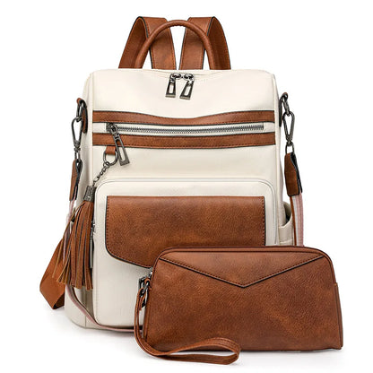 "Duo Fringe" Backpack – Style & Versatility for Travel and Everyday