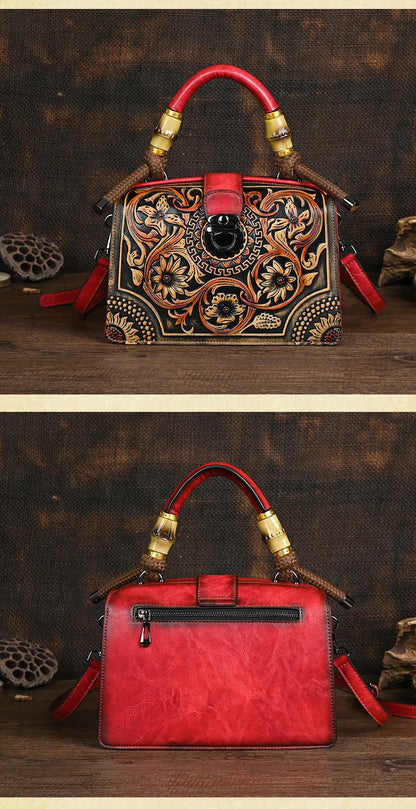 Mala Floral Elisa Vintage – Design Elegante de Alta Qualidade