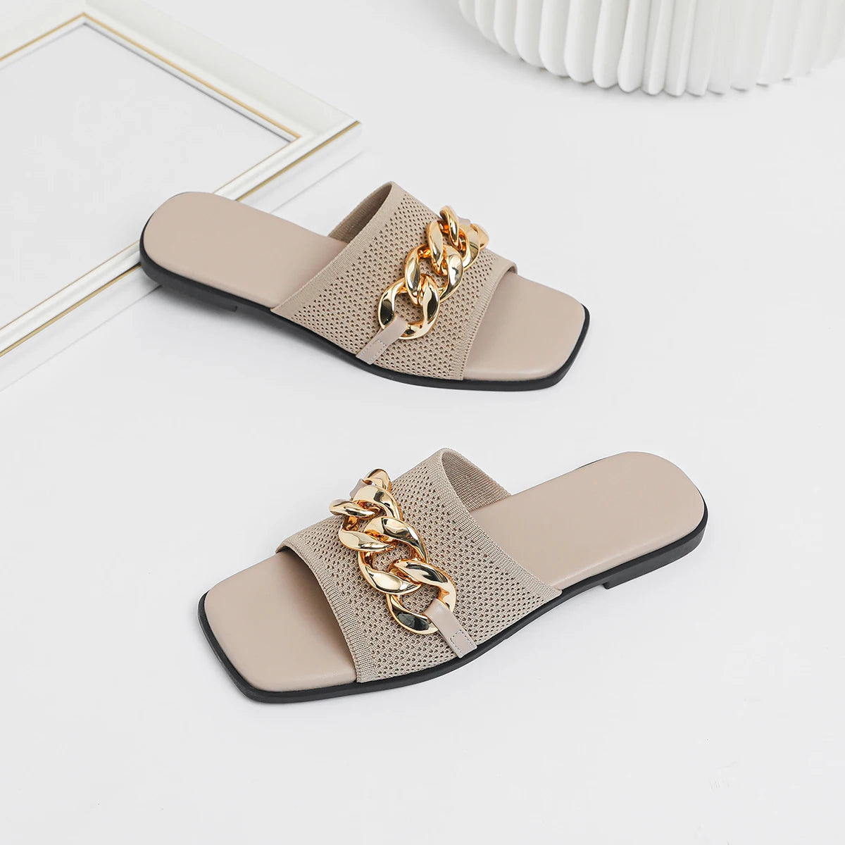Anna Flat - Very Elegant and Comfortable Mule Sandals