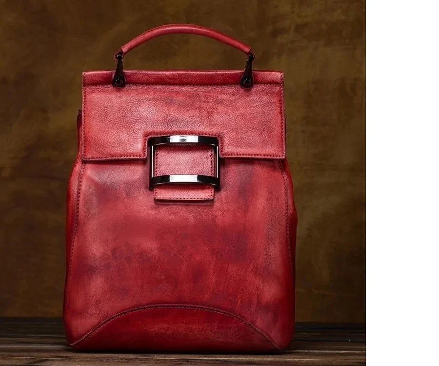 Mochila Verona Vintage – Em Couro Genuíno Premium