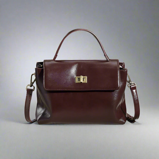 Bolsa de Couro Legítimo "MALLUO Essência 3158"