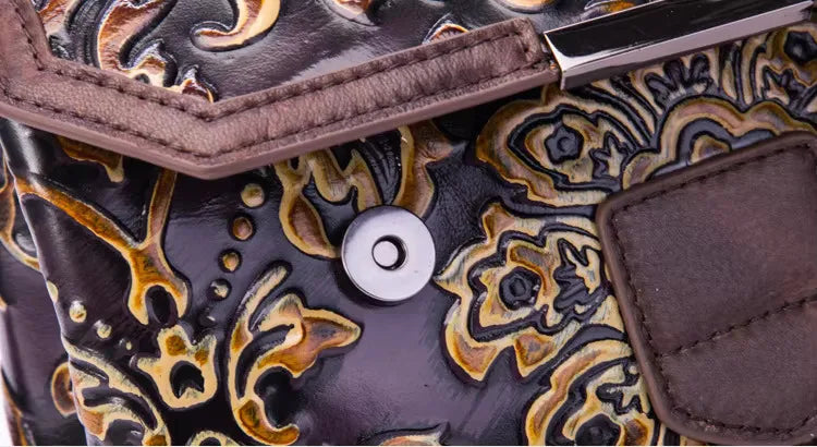 Mala Flap Aurora Vintage – Em Couro Genuíno Premium