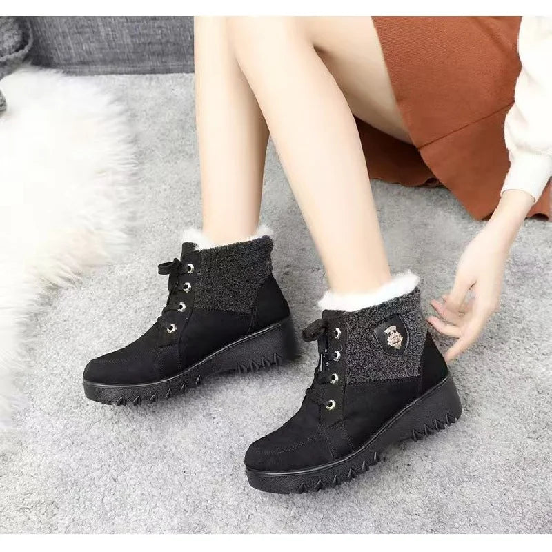Terenne - Women's Retro Boots with Fleece Lining