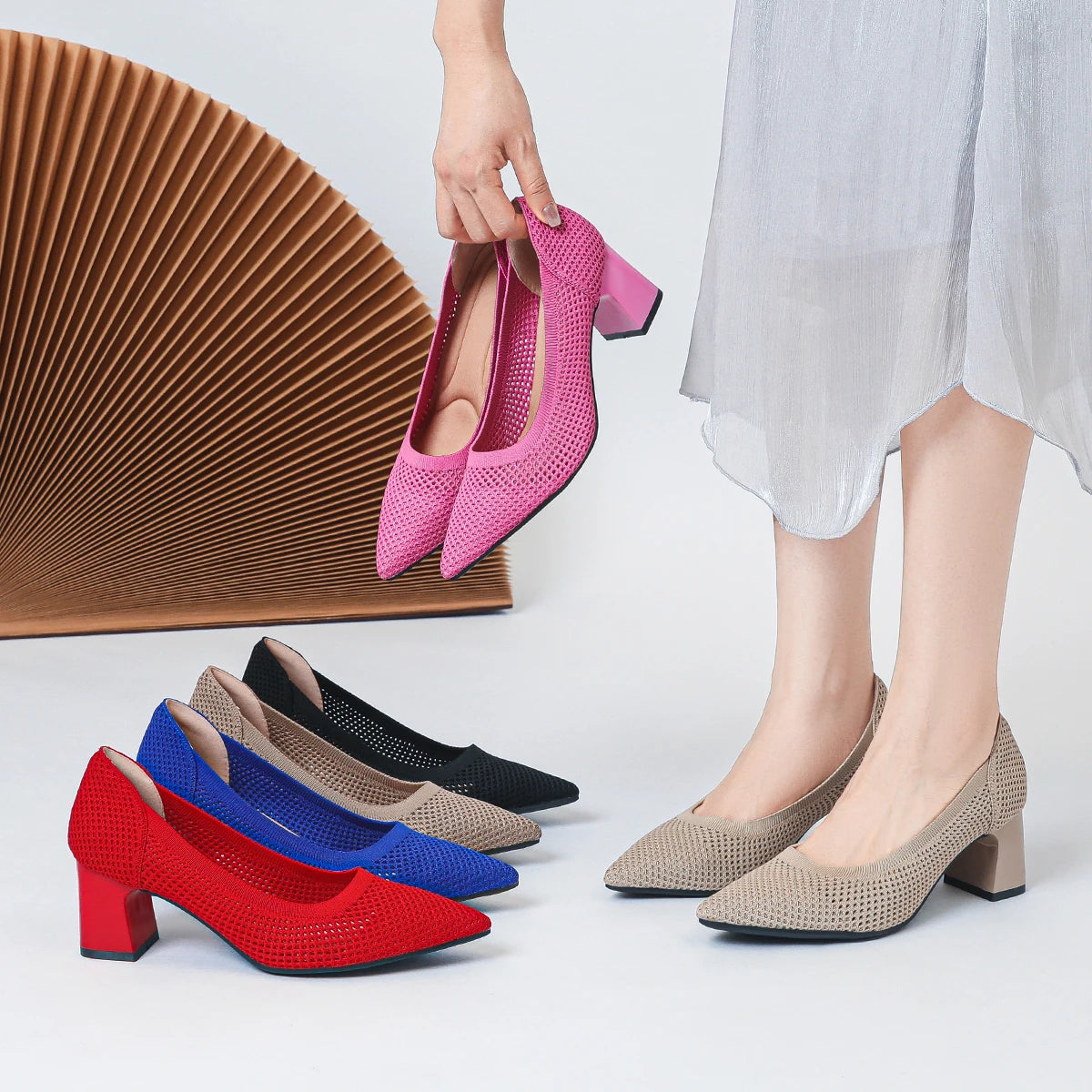 Victoria Pump - Very Elegant and Comfortable Mid-Heel Shoe