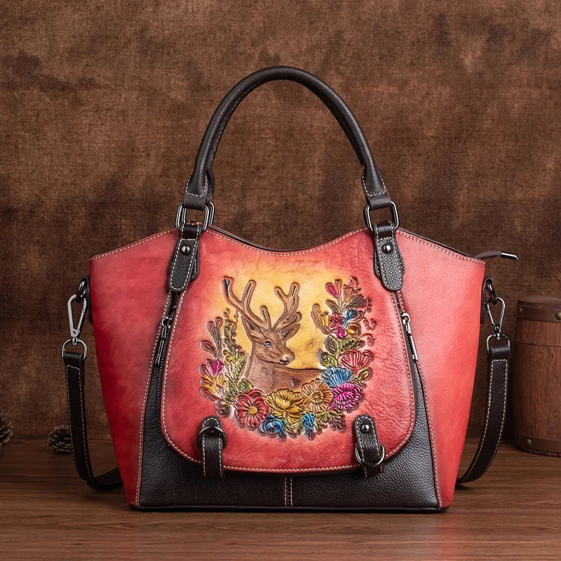 Mala Tote Vitória Vintage – Em Couro Genuíno Premium