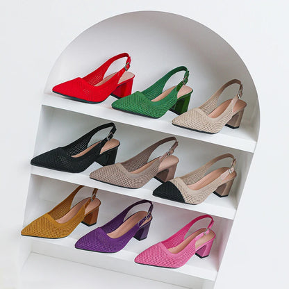 Sandrah - Very Elegant and Comfortable Mid-Heel Shoe