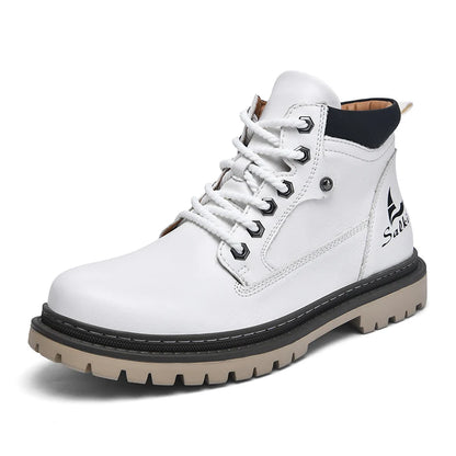 Lusitanna Cesar Boot - Bota Masculina Retro em Couro Split Leather