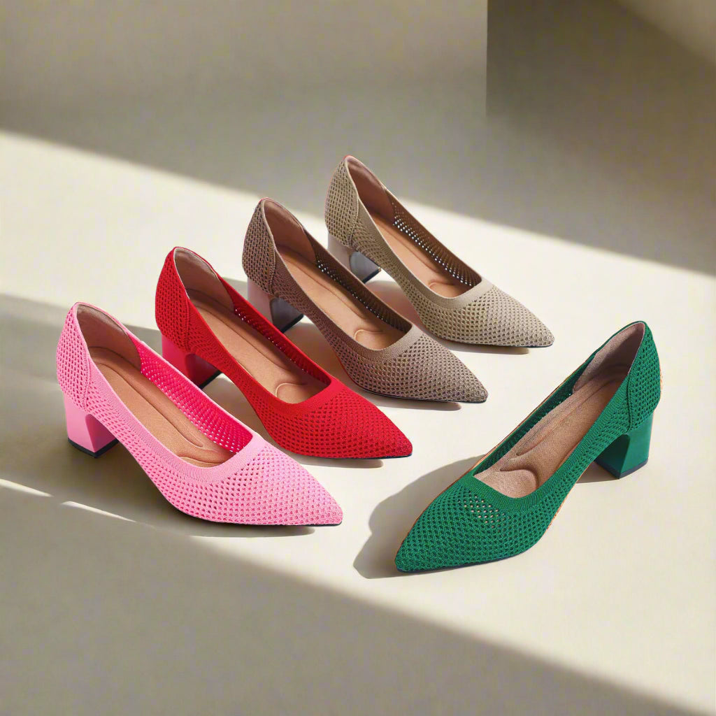 Victoria Pump - Very Elegant and Comfortable Mid-Heel Shoe