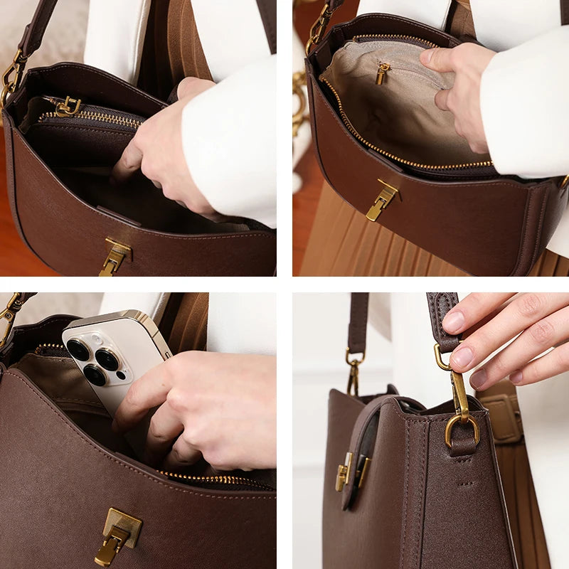 Luxury Premium Soft Genuine Leather Shoulder Bag