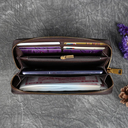 Carteira Aurora Vintage – Em Couro Genuíno de Alta Qualidade