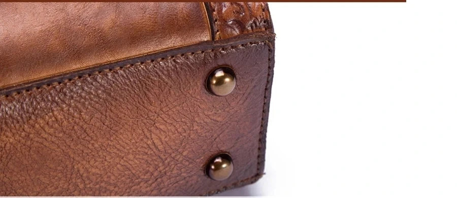 Mala Alba Vintage – Em Couro Genuíno Premium