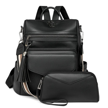 "Duo Fringe" Backpack – Style & Versatility for Travel and Everyday