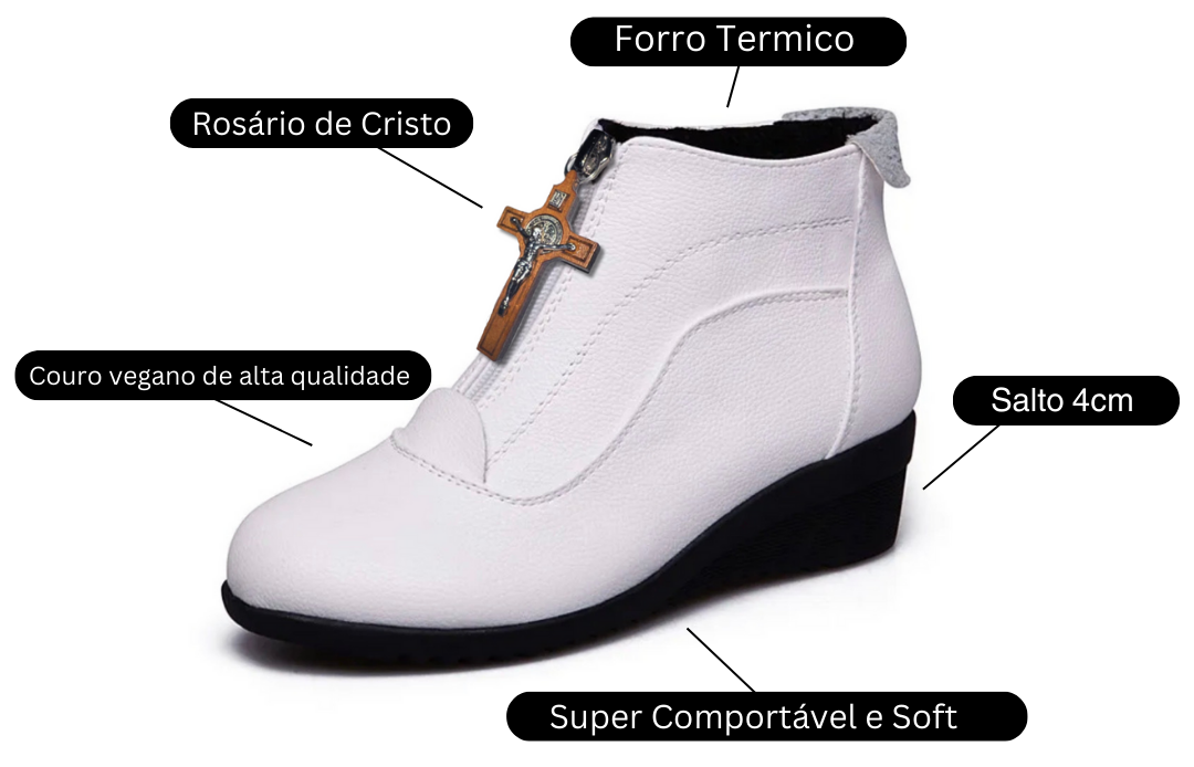 GOD BLESS Boots (With Special Detail - Christ's Rosary)