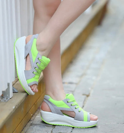 Super Comfortable Anabella Wedge Trainers