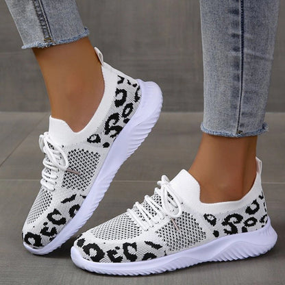 Women's Semi-Orthopedic Leopard Sneakers