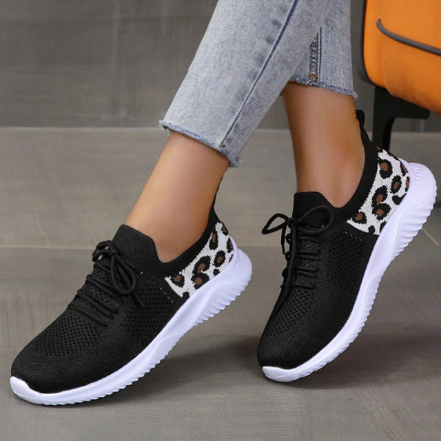 Women's Semi-Orthopedic Leopard Sneakers